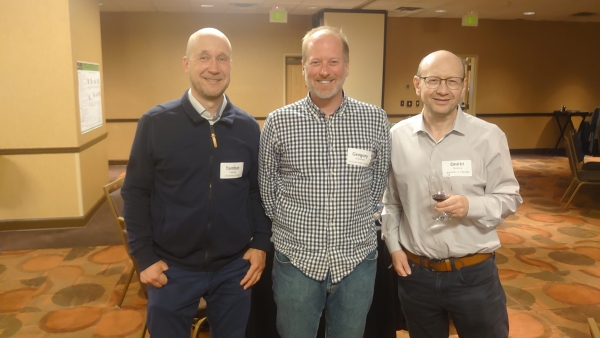 Profs. Teesalu, Robertson, and Simberg on the Nanomedicine workshop in Golden, Colorado.